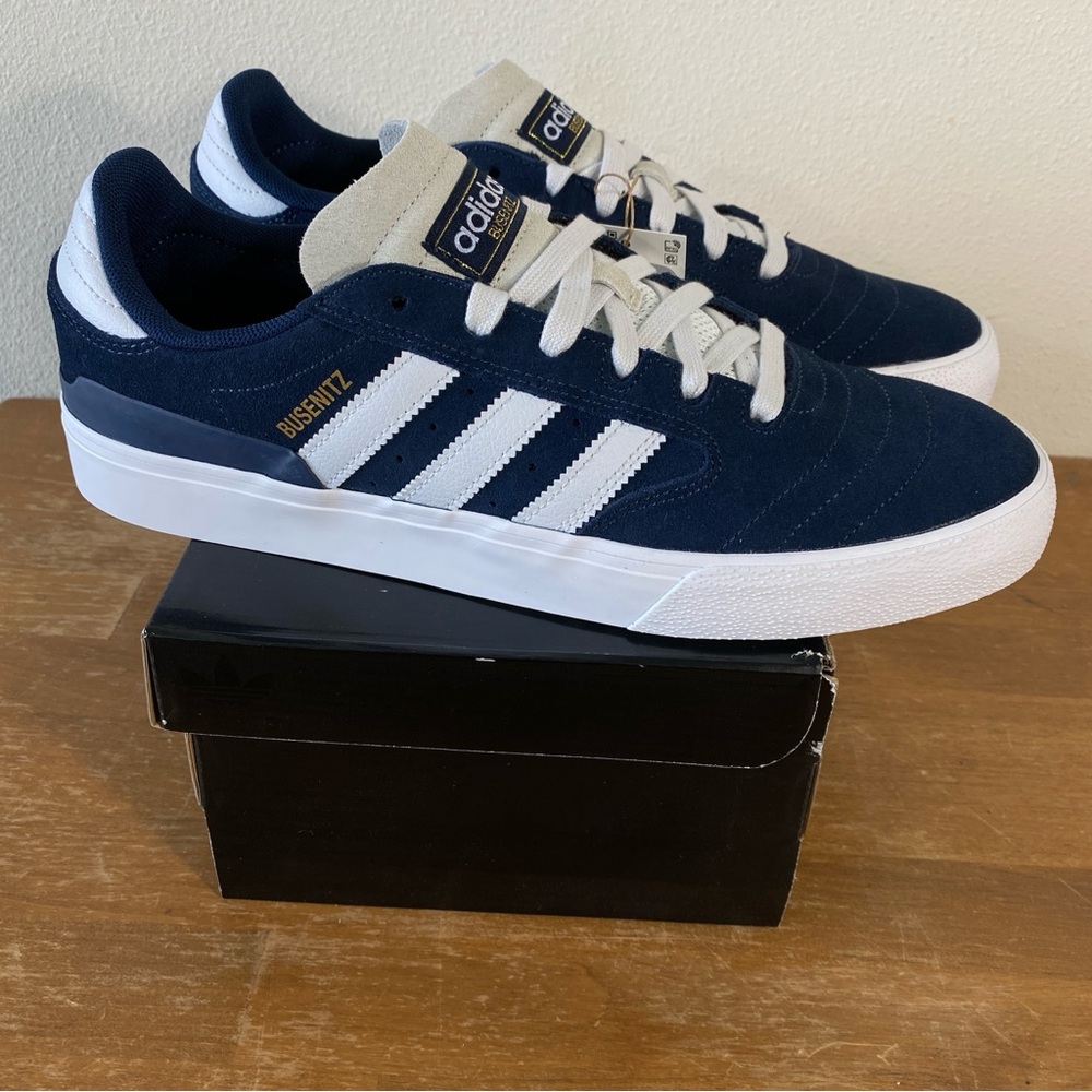 Adidas Busenitz Vulc II Navy Blue Skateboarding Shoe - Size 12